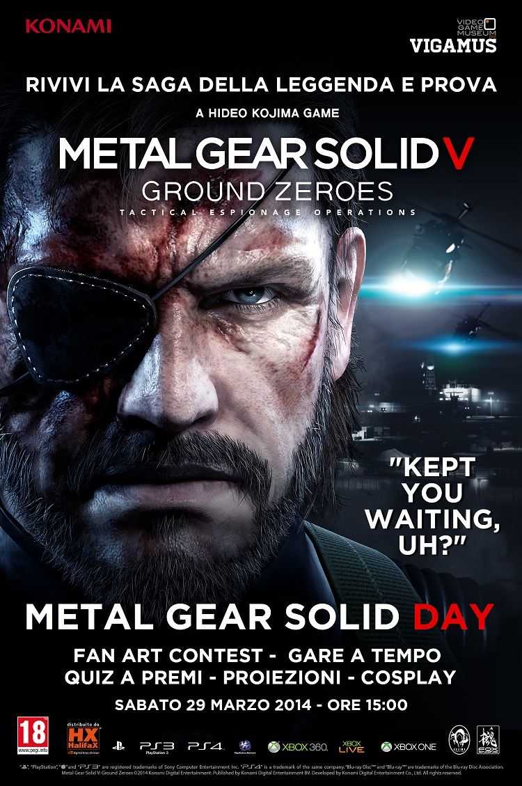 Metal Gear Solid Day invito VIGAMUS