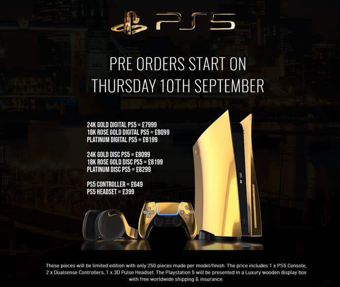 PlayStation 5 oro prezzi