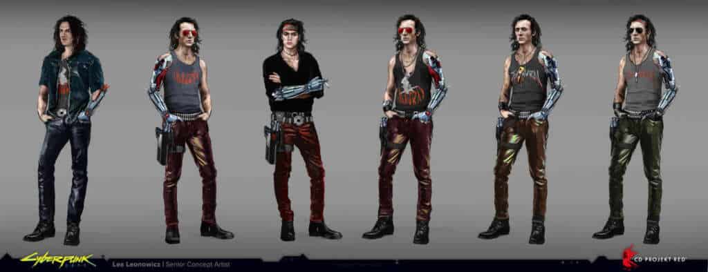 Johnny Silverhand Cyberpunk 2077 concept