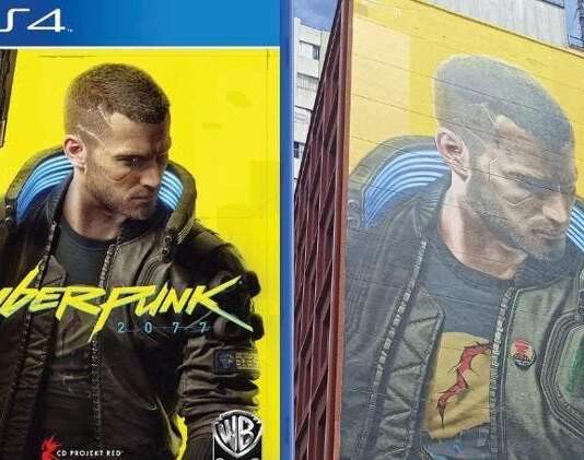 cyberpunk 2077 murale brasile illegale