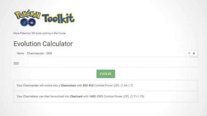 calcolatore evoluzioni pokemon go