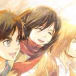 L'Attacco dei Giganti Eren Mikasa Armin amicizia