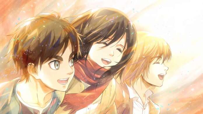L'Attacco dei Giganti Eren Mikasa Armin amicizia