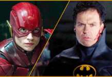 Batman Michael Keaton The Flash Ezra Miller
