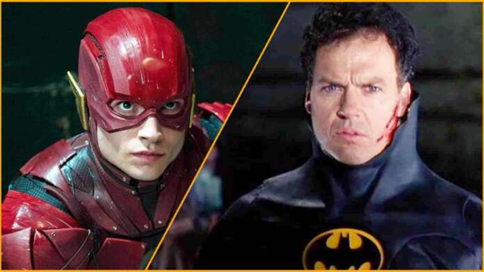 Batman Michael Keaton The Flash Ezra Miller