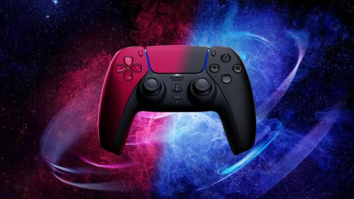 PlayStation 5 DualSense Midnight Red Cosmic Black 2