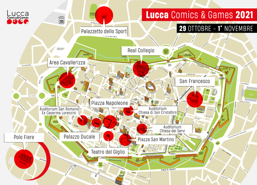 Lucca Comics And Games 2021 torna in presenza, in aree sicure e