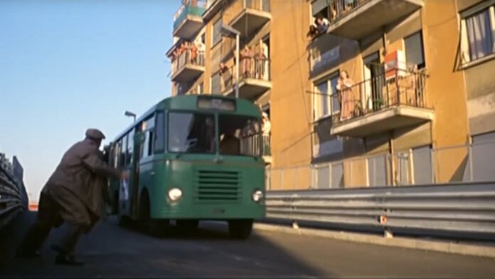 Roma Fantozzi autobus al volo