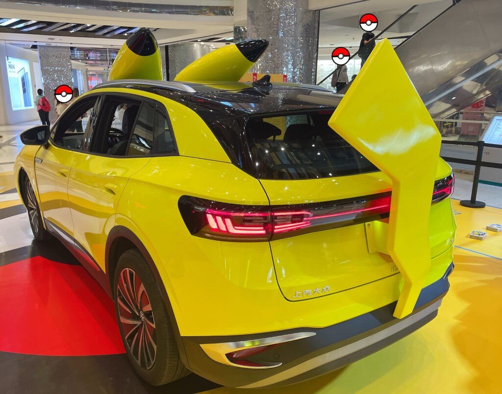 Cina Wolkswagen ID4 Pokémon Pikachu 3