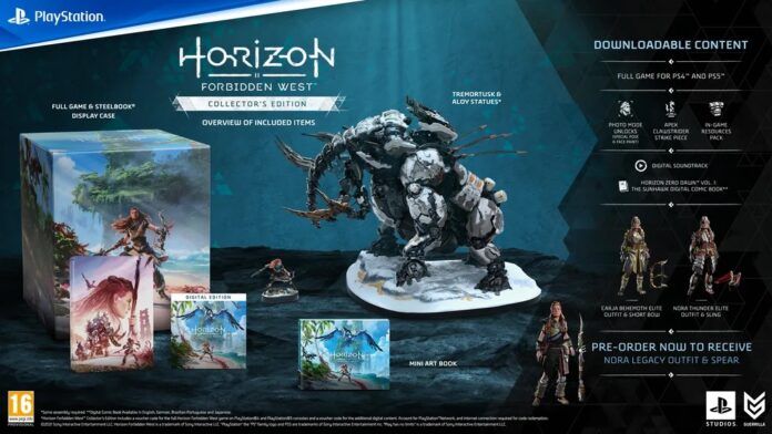 Horizon Forbidden West Collector's Edition Guerrilla Games PlayStation 4 PlayStation 5