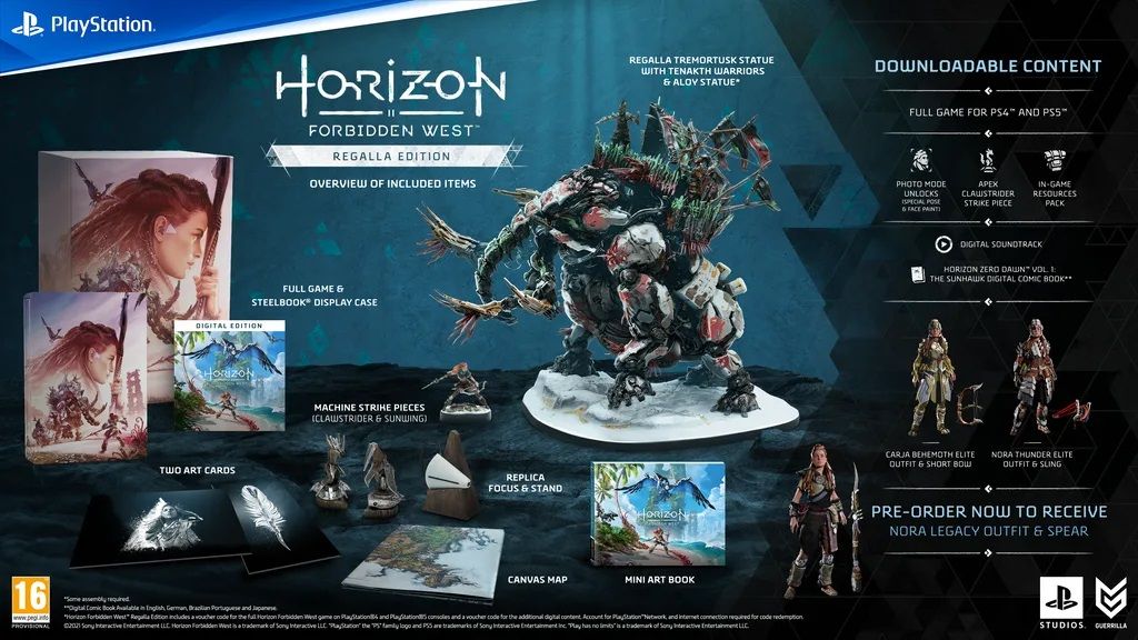 Horizon Forbidden West Regalla Edition Guerrilla Games PlayStation 4 PlayStation 5