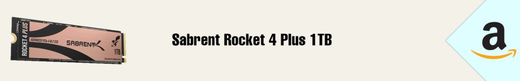 Banner Amazon Sabrent Rocket 4 Plus 1TB