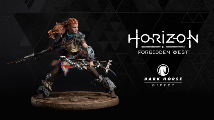 Horizon Forbidden West Ecco Statua Aloy Dark Horse Direct