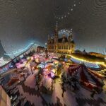 The NVIDIA RTX Winter World - the world’s largest winter wonderland experience, built virtually in Minecraft and created by NVIDIA in partnership with Great Ormond Street Hospital Children’s Charity (c) NVIDIA