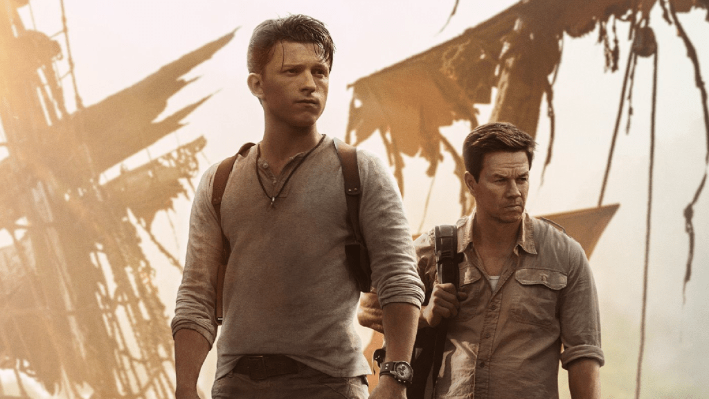 Uncharted il film offical poster Tom Holland Mark Wahlberg Sony Pictures