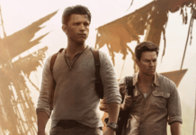 Uncharted il film offical poster Tom Holland Mark Wahlberg Sony Pictures