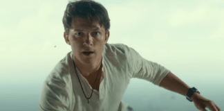 Uncharted film Tom Holland Sony Pictures Italia scena esclusiva aereo cargo