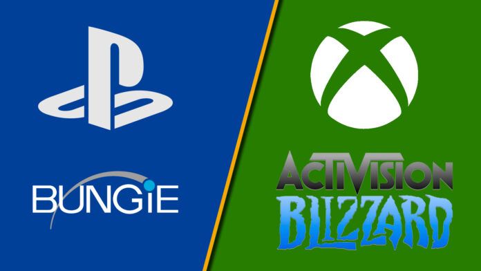 Sony PlayStation Studios Bungie Xbox Game Studios Activision Blizzard