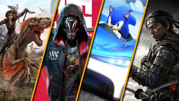 PlayStation Plus marzo 2022 Ark Survival Evolved Ghostrunner Team Sonic Racing Ghost of Tsushima Legends