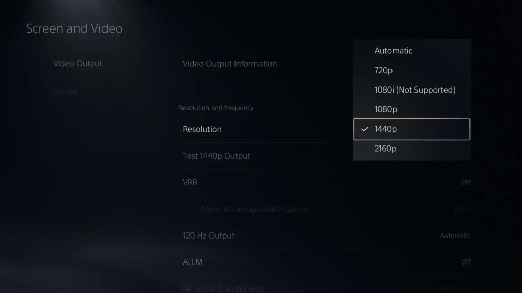 PlayStation 5 niente supporto al VRR variable refresh rate in 1440p quad hd