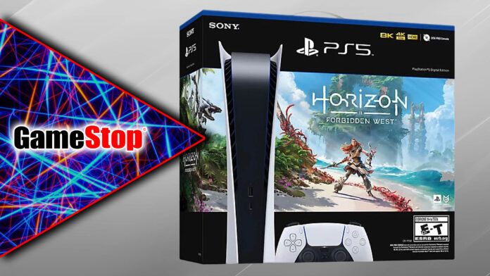 PlayStation 5 Bundle Digital Edition Horizon Forbidden West GameStop
