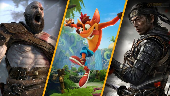 playstation plus ps4 ps5 ghost of tsushima god of war crash bandicoot 4 sony