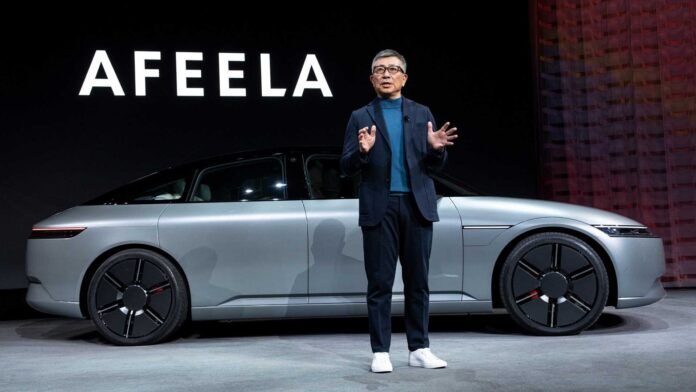 Sony Honda Joint Venture nasce Afeela auto elettrica EV