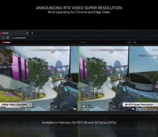 NVIDIA RTX Video Super Resolution