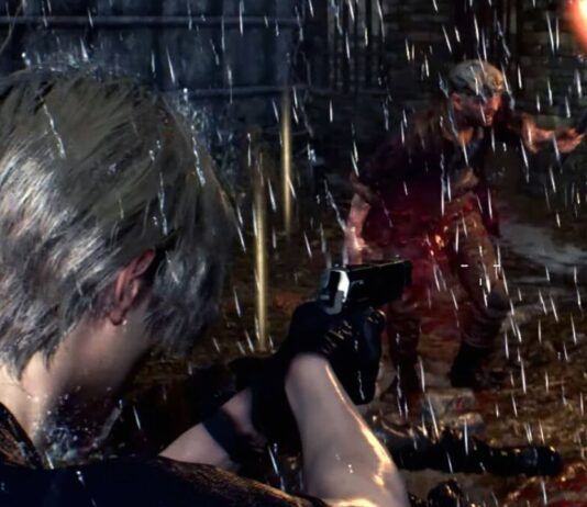 resident evil 4 remake capcom rain pioggia