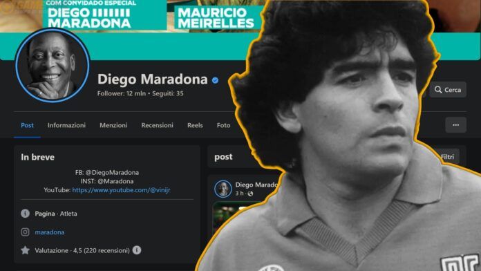Diego Armando Maradona attacco hacker profilo Facebook