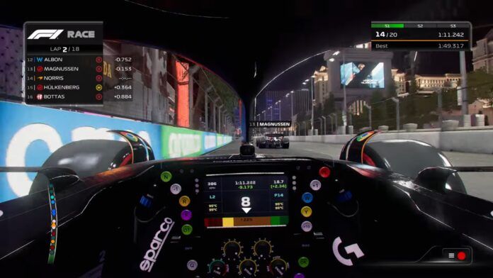 EA SPORTS F1 23 new wheel display