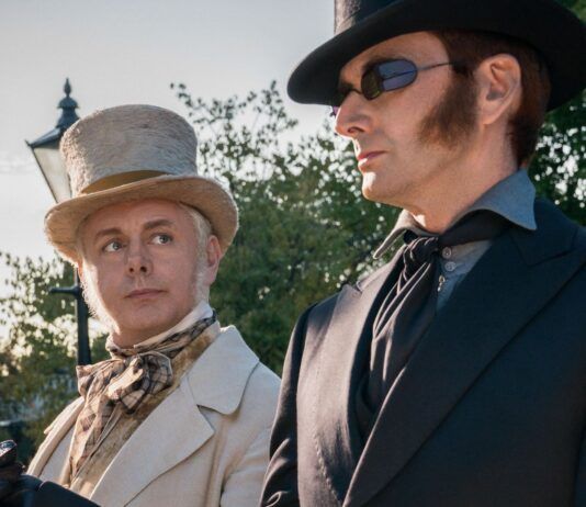 good omens amazon prime video michael sheen aziraphele crowley david tennant neil gaiman