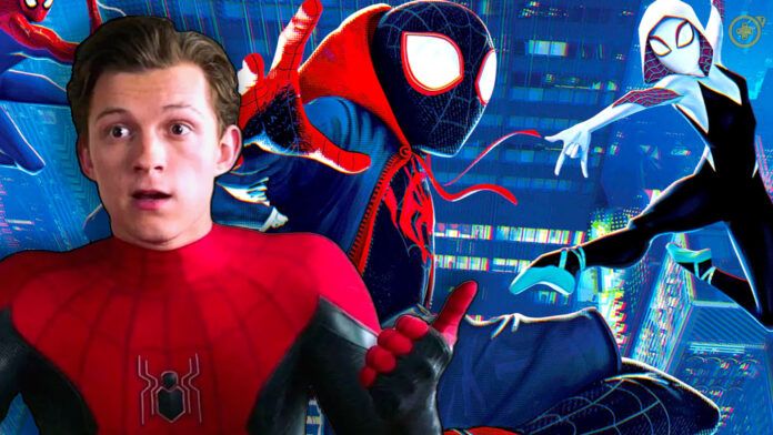 tom holland spider-man into the spider-verse un nuovo universo miles morales peter parker gwen stacy