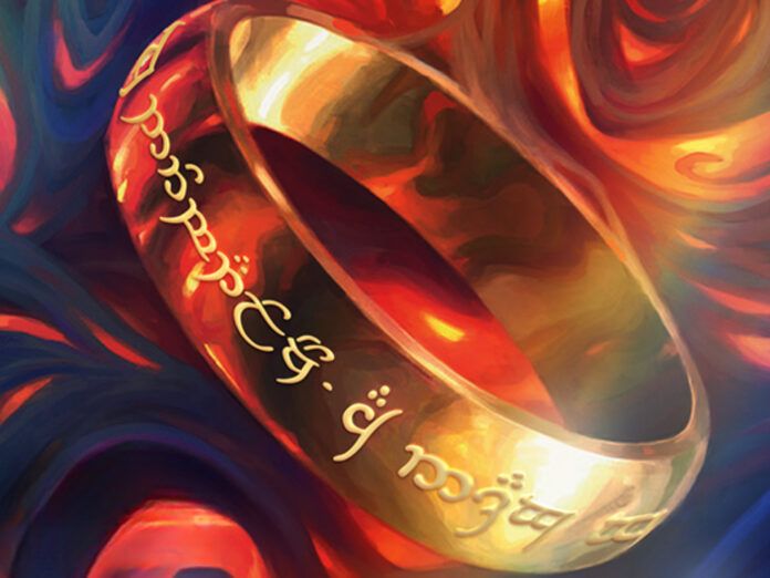 magic the gathering mtg carta lord of the ring il signore degli anelli unico anello sauron