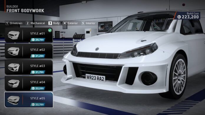 EA SPORTS WRC modalità Creazione