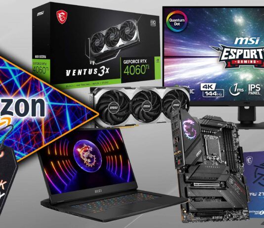 Offerte Amazon Black Friday Hardware PC, portatili e monitor gaming MSI