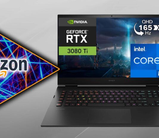 Offerta Amazon laptop gaming HP Omen Intel Core i7 NVIDIA RTX 3080 Ti