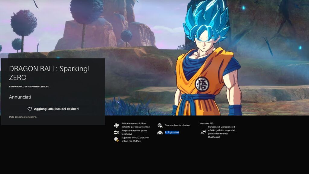 Dragon Ball Sparking Zero multiplayer split screen locale PlayStation Store