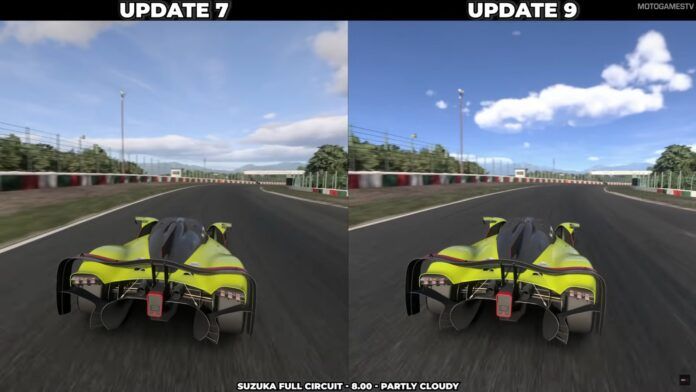 Forza Motorsport update 9.0 illuminazione e colori