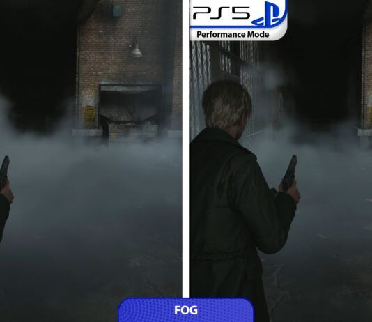 Silent Hill 2 Remake PS5 Qualità vs Prestazioni nebbia volumetrica