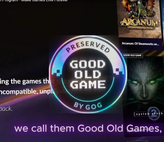 Good Old Games GOG Preservation Program