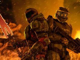 Secret Level episodio crossover Halo Doom Slayer Master Chief