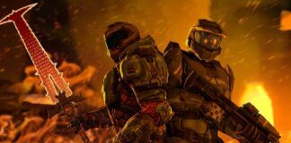 Secret Level episodio crossover Halo Doom Slayer Master Chief